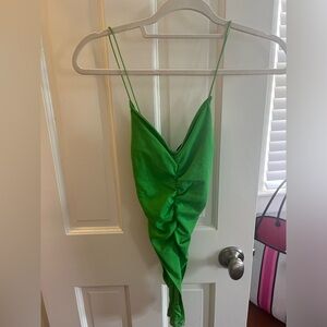 ZARA green bodysuit